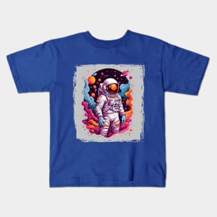 Colorful Astronaut Kids T-Shirt